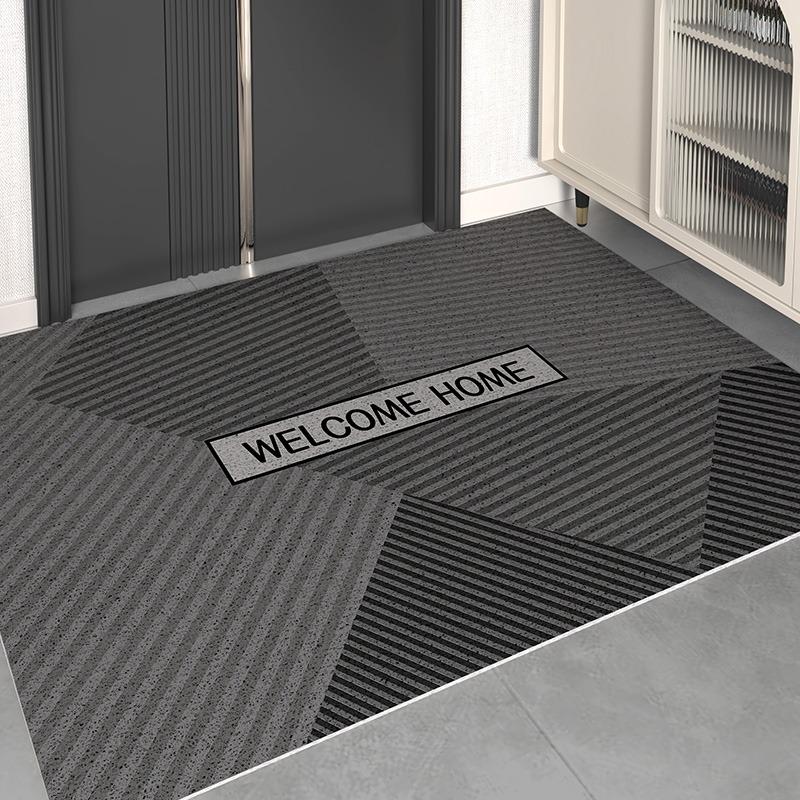 French Kitchen Floor Mat Leather Waterproof Oil-proof Foot Mats PVC Home Corridor Entrance Doormat Non-slip Dirt-resistant Rug