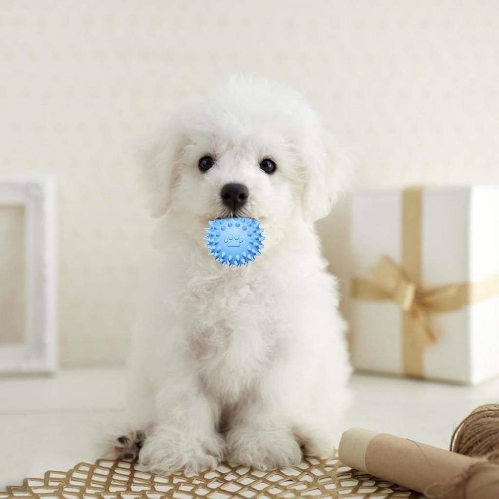 3 Pack Puppy Chew Toys for Teething, Puppy Toys Small Dog Soft Rubber Cleaning Teeth Outdoor Interactive Pet Toy Set Durable Rop