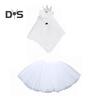 White Wedding Porch Goose Clothes Easy to Wear Festival Goose Attire Garden Decor Porch Goose Outfit