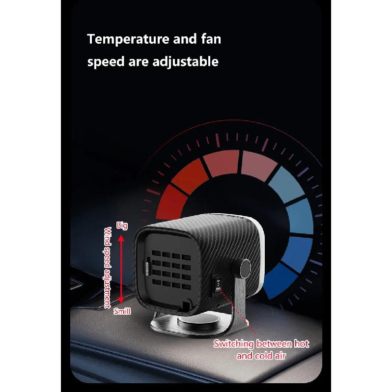 12V/24V Car-Mounted Heater High-Power Portable Suitable For Car And Home Use Quickly Heats And Defogs The Car Windshield