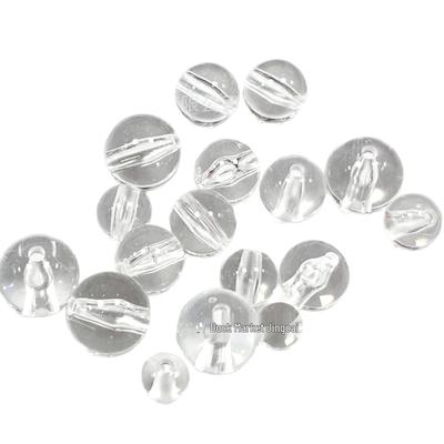 High Transparency Acrylic White Round Beads: Handmade, Imitation Crystal, Ideal for Baby Jewelry & Mobile Phone Chains