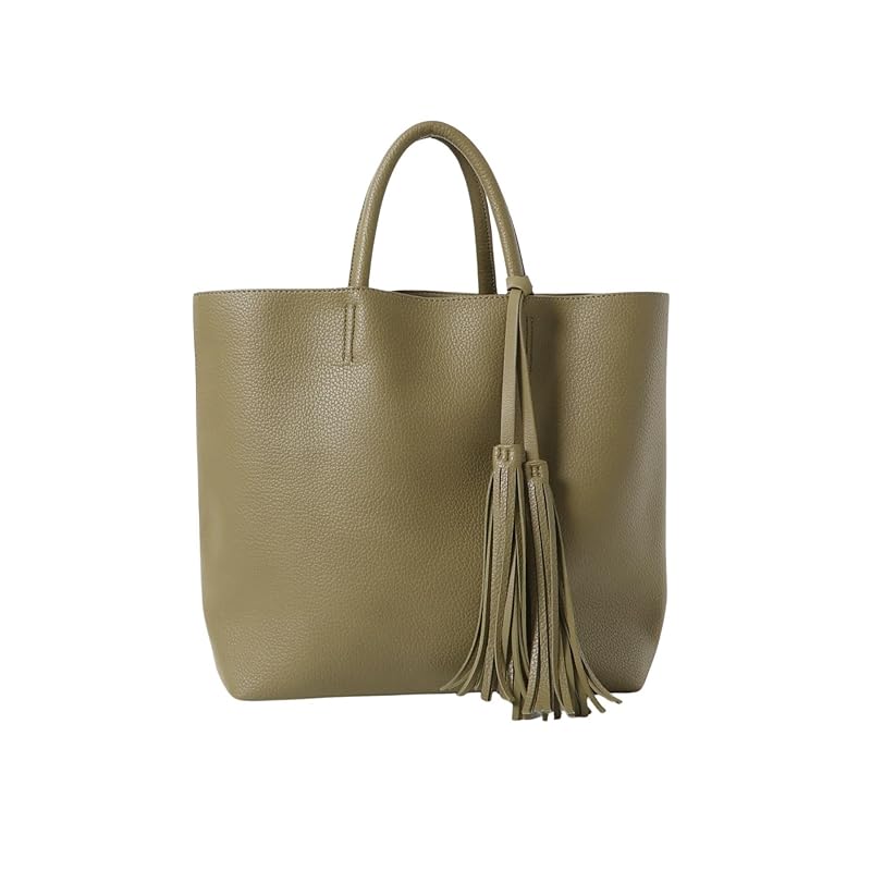 

[Rodesco] bag tote bag Lightweight simple tote bag with tassel ladies XX34-2AU2402 PISTACHIO one