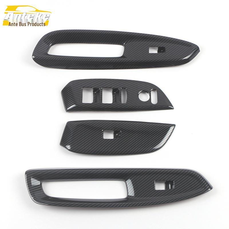 Compatible Decorative Frame & Sequin Sticker for 21 Right-Hand Drive Power Window Switch Models
