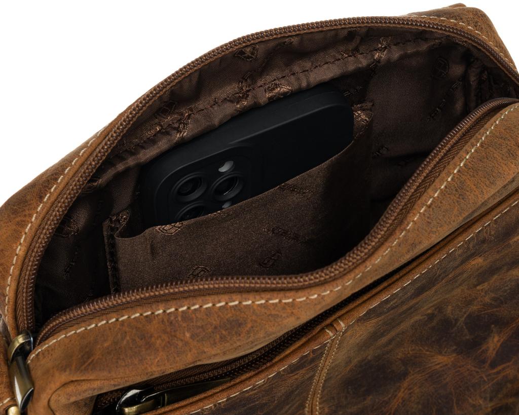 PTN 5031-TMH-5863 Tan Leather Bag