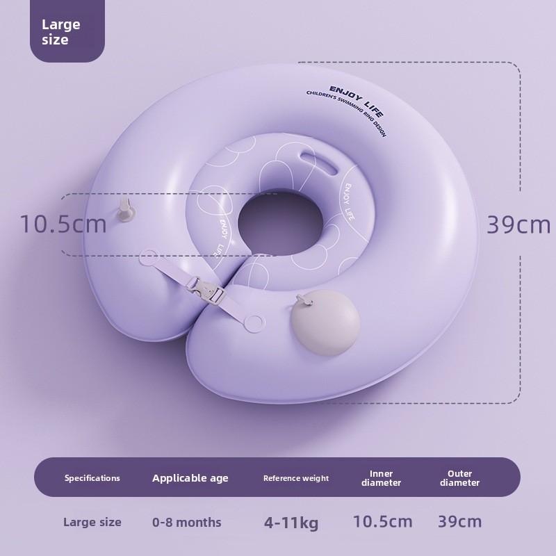 Baby Pool Float With Inflatable Neck Ring For Water Play And Swimming Safety