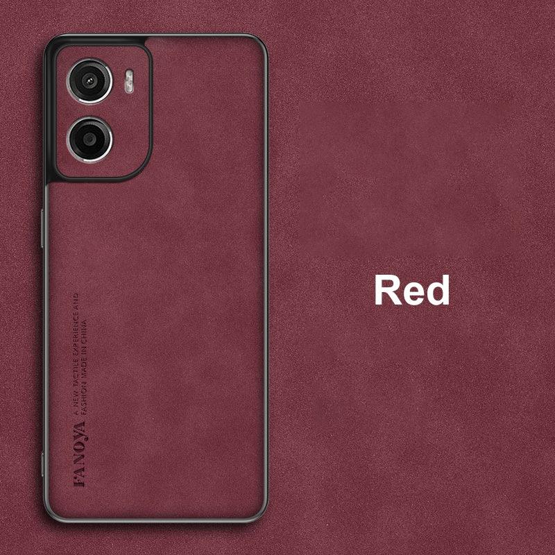 For Motorola Moto G06 Case Luxury PU Leather Phone Case For Motorola G06 Back Cover Matte Silicone Shockproof Full Protection