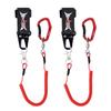 HERCULES Spiralschnur Seil mit Karabiner an beiden Enden Lockig