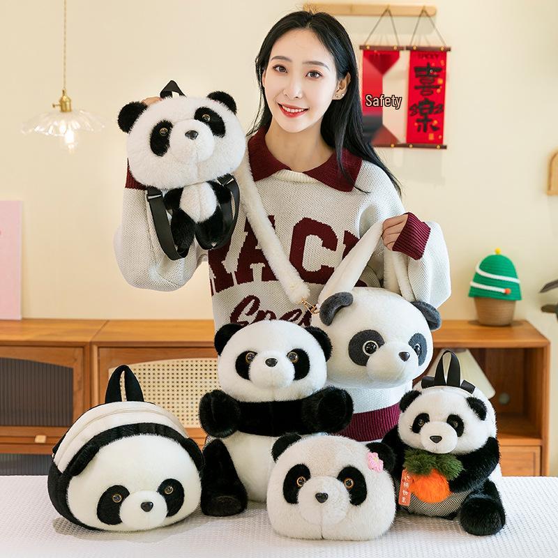 Cartoon Giant Panda Crossbody Bag & Backpack - Children's Birthday Gift