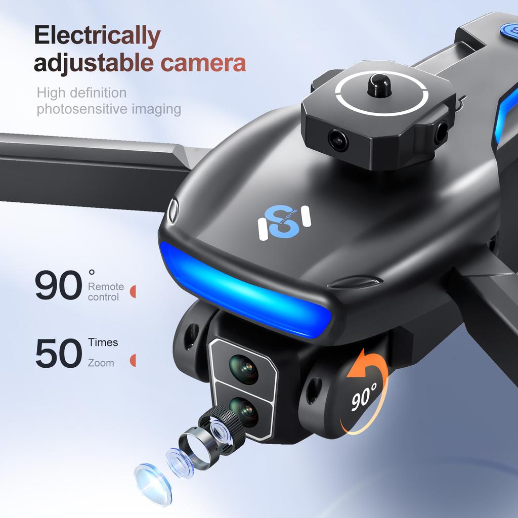 S181 GPS Drone 4K Professional HD Dual Camera 5G Wifi Photography Brushless Foldable Quadcopter RC Distance 1.2KM Drones 360° Obstacle Avoidance Toys