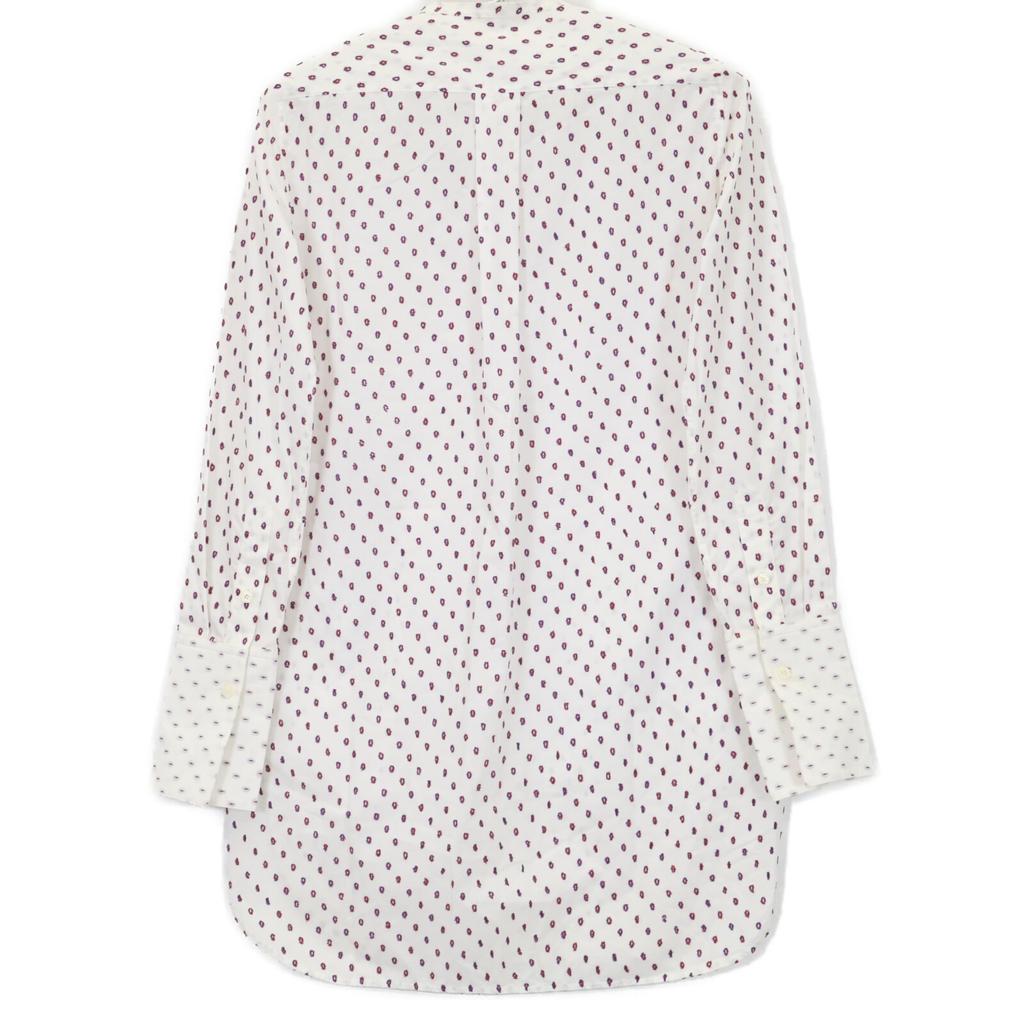 Celine 2 0M36/6712 White Phoebe Dot Tuxedo Shirt Tops 34 whiteUsed