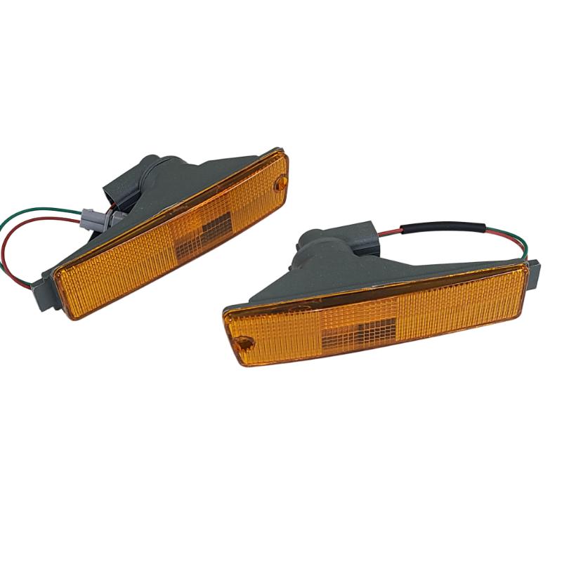 Amber Big Bumper Turn Signal Light For VW Volkswagen Golf Jetta MK2