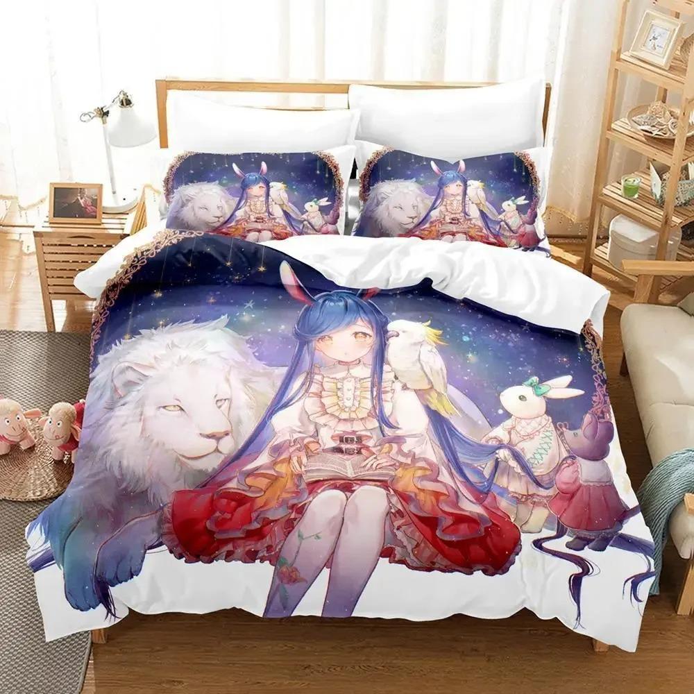 New Ascendance of a Bookworm Bedding Set 3D Print Kawaii Anime Duvet Cover for Adult Kid Bedroom
