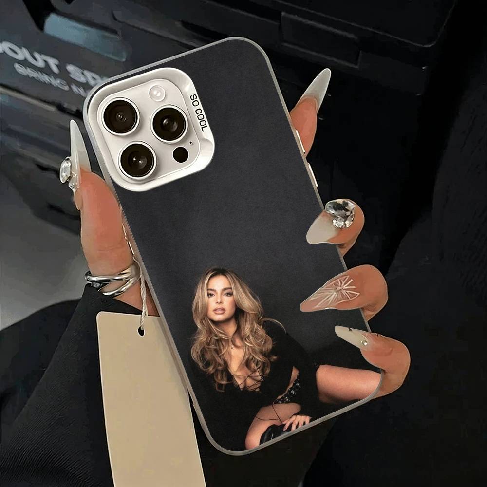 Addison- Rae Phone Case For iPhone 11 12 13 14 15 16Pro Max Plus white Sliver  Phone Cover