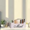 Compact, Wall-mounted Desk Mailbox Made of [material Name], Space-saving, Rustic Style, Lightweight,