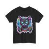 Neon Graffiti Cat T-Shirt | Sunglasses, Paint Splatter, Colorful T-Shirt Gift