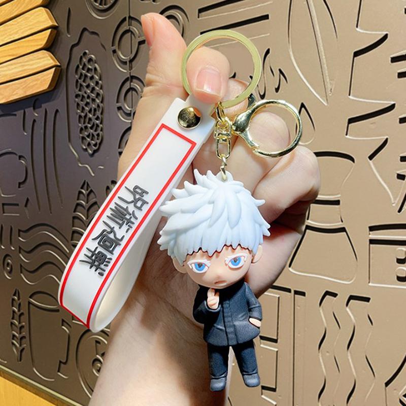 Q-Version Брелки Аниме Дзюдзюцу Кайсен Фигурки Сатору Годзё Нанами Кенто Кукольные модели Брелки Детские игрушки Подарок на день рождения