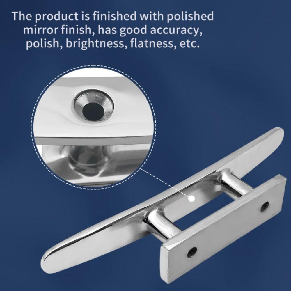 Polished Finish Boat Cleat 316 Stainless Steel Combo Cleat Mooring Cleat Boat Application