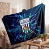West Bromwich Albion Personalized Fleece Blanket With Football Logo, Custom Name Text Soft Warm Home Throw Blanket