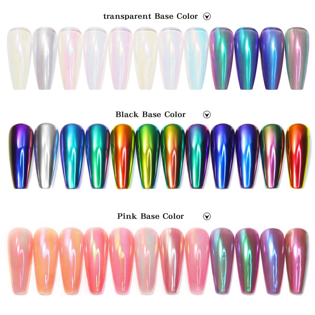 5ml Magic Chrome Liquid No Dust Aurora Powder Chrome Metallic Mirror Effect Nail Gel Polish Lacquer Paint Semi Permanent