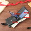 Minimalist PU Leather Retro Men's Wallet Black Coffee Ultra Thin Multiple Pockets Soft Two-Fold Coin Purse Credit Card