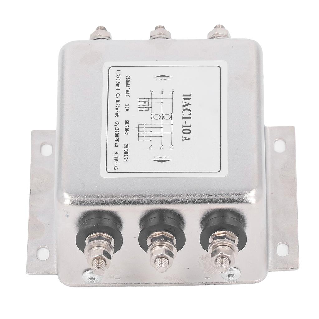 EMI Filter Anti Interference Noise Reduction 3 Phase 3 Wire Power Supply EMI Filter AC250V 440V
