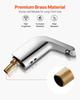 Touchless Bathroom Sink Faucet, Automatic Motion Sensor Restroom Toilet Faucet Cold Water with Single Hole, Battery Operated for 9.5 Mm Pipe