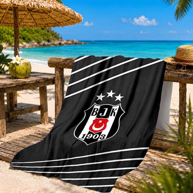 Besiktas Crest Legacy 1903 Beach Towel, Quick-drying, Easy to Care for, Suitable for Both Fitness and Beach Vacations,Sports Essential