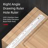 Multiple Functional Steel Carpenter Tool 45° Angles Guide & 90° Layout Square Upgrades for Accurate Marking & Measuring