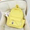 Schoolbag Japanese ins small fresh solid color versatile schoolbag large capacity junior high school student backpack leisure travel backpack