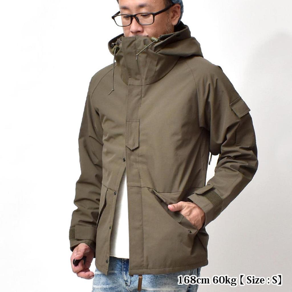 Nylon jacket outerwear [Houston] men's (American casual/military jacket/water repellent) (2XL size/olive)