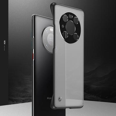Huawei Mate50Pro P60 Schutzhülle mit mattiertem, klarem Metalllinsenrahmen