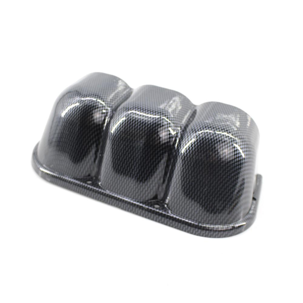 Dash 3 Hole Triple Gauge Meter Mount Holder Pod 52mm Carbon Fiber Pattern