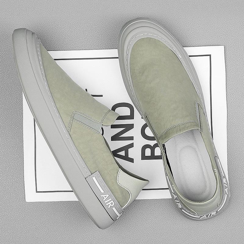 Sommer Herren Sneaker Atmungsaktive Eisseide Stoffschuhe Flache Slipper Herren Slip-On Schuhe Bequeme Sportschuhe Deportivos