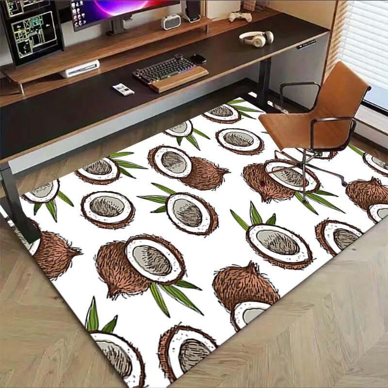 1PC Coconut Pattern Extra Large Non Slip Floor carpet, Office, family, Studio   Large Area Rug Indoor Rugs, Bold Statement Piece