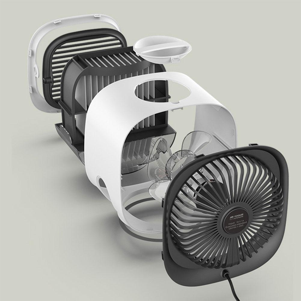 3 Speeds Desk Fan Portable Cooling Fan with Water Cooling Desk Cooling Fan for Studying and Working Mini Summer Cooling Desk Fan