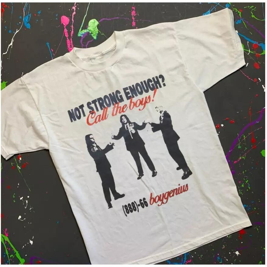 Boygenius Not Strong Enough Call The Boys Retro Vintage 90s T-Shirt S