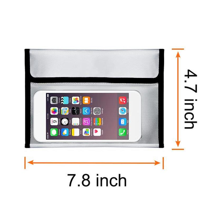 Fireproof Waterproof Faraday Bag Anti-Hacking Signal Blocker Storage Pouch for Phone Notebook Computer Ipad Key Fob Faraday Bag