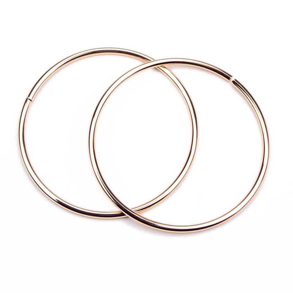 Asas metálicas semicirculares para bolsos tejidos - Diseño de cabeza de oso y gato