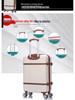 Retro Large Capacity Suitcase with Universal Wheels, Trolley Cabin Luggage for Men and Women