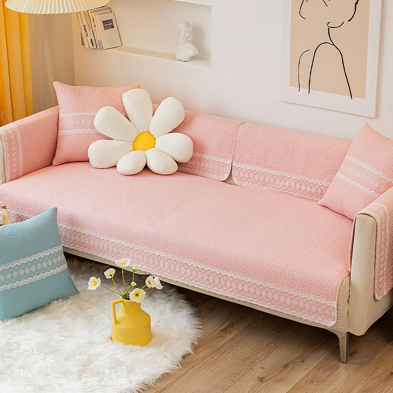 Cotton Sofa Cushion Simple Cloth Modern Living Room Four Seasons Universal Seat Cushions Non-Slip Cover Cover Cover Cloth