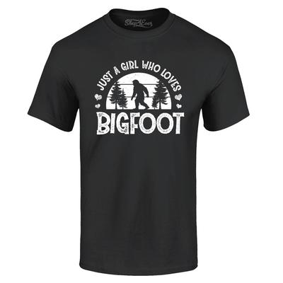 Nur ein Mädchen, das Bigfoot liebt T-Shirt Nur ein Mädchen T-Shirts