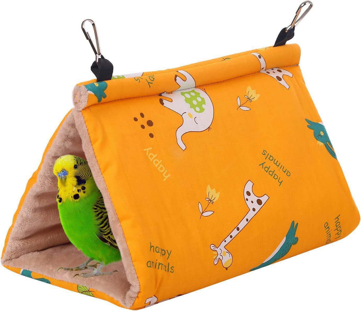 

Зимний толстый гамак для попугаев из чистого хлопка - треугольное гнездо для сна птиц