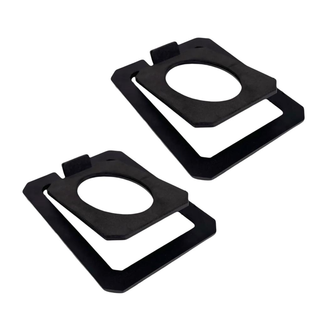 2PCS Metal Speaker Stand Including Sponge Vibration Isolator for Desktop Stability Auditory Enhancement and Durability