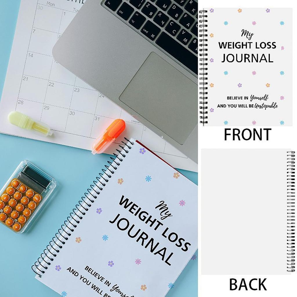 Fitness Diary - A5, Includes Pounds Lost & Body Measurements , Fitness Planner, Goals And Reflections Sections