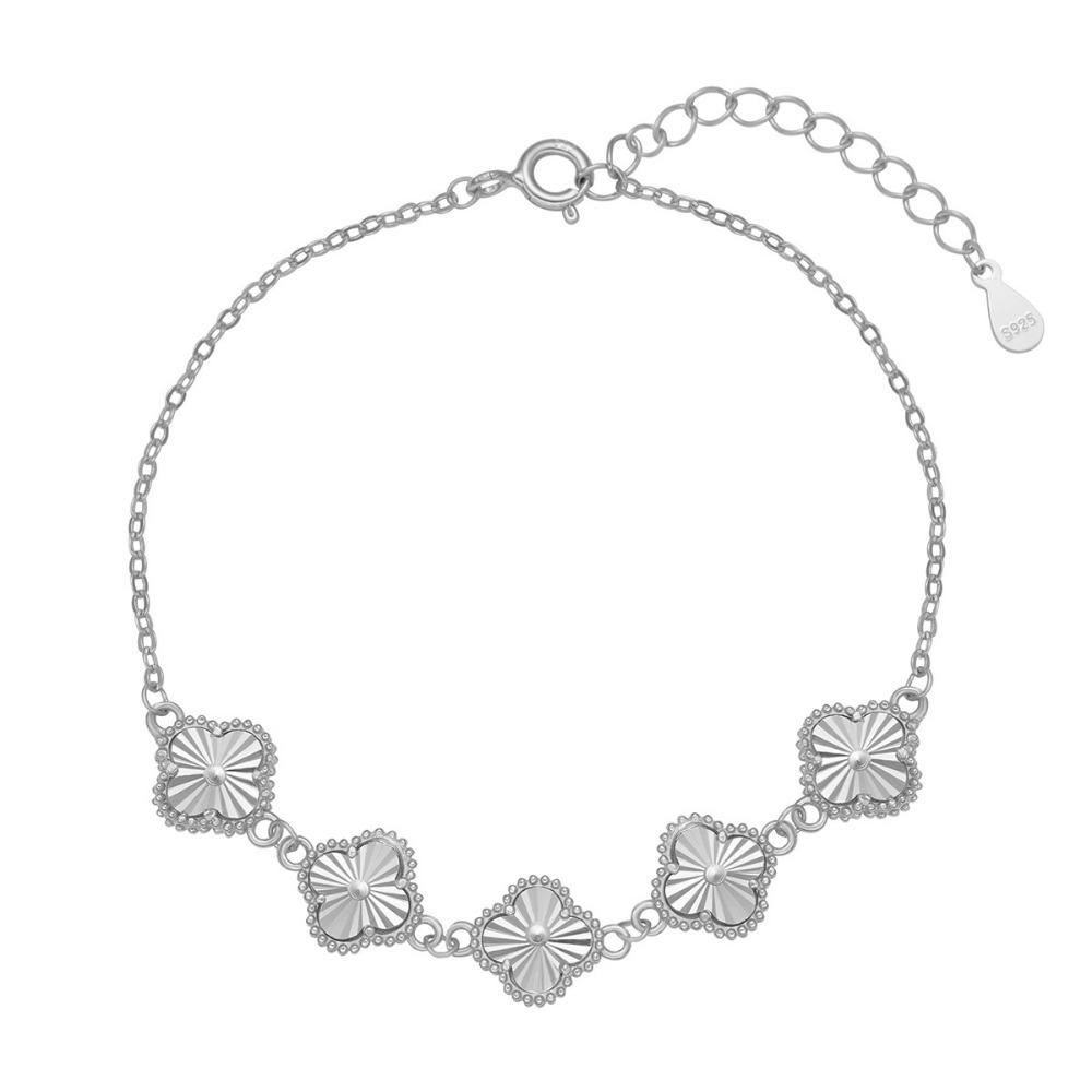 Lucky Four-leaf Clover Bracelet - Laser Glitter Fashion Jewelry for Women