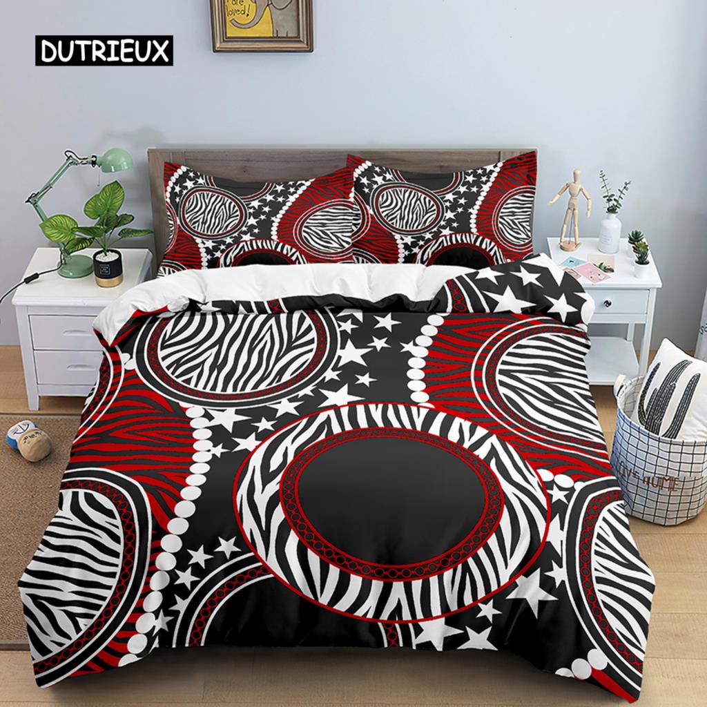 Gold Chain Printed Duvet Cover Set Twin 2/3 Pcs Luxury Bedding Set King Queen Size Quilt Cover Microfiber Nordic Comforter Cover