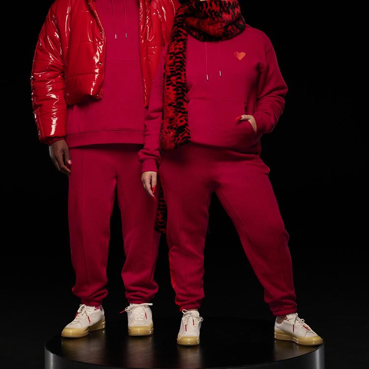 Adidas Originals X Ivy Park Co-Branded Casual Sports Hoodie Men Tops Red HI1956