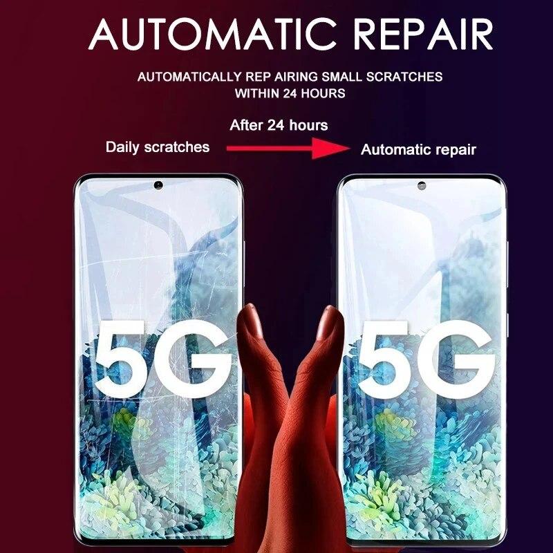 4 stk Hydrogel-film for Samsung Galaxy S24 S23 S22 S21 S20 Ultra S10 S9 Plus A12 A34 A54 A53 A52 A33 A32 A71 Skjermbeskytter