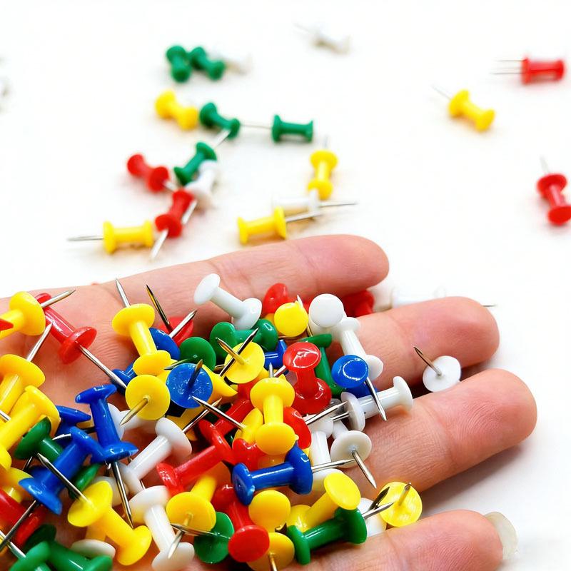 Colorful Thumbtacks for Canvas and Cork Board Decoration and Wall Fixing