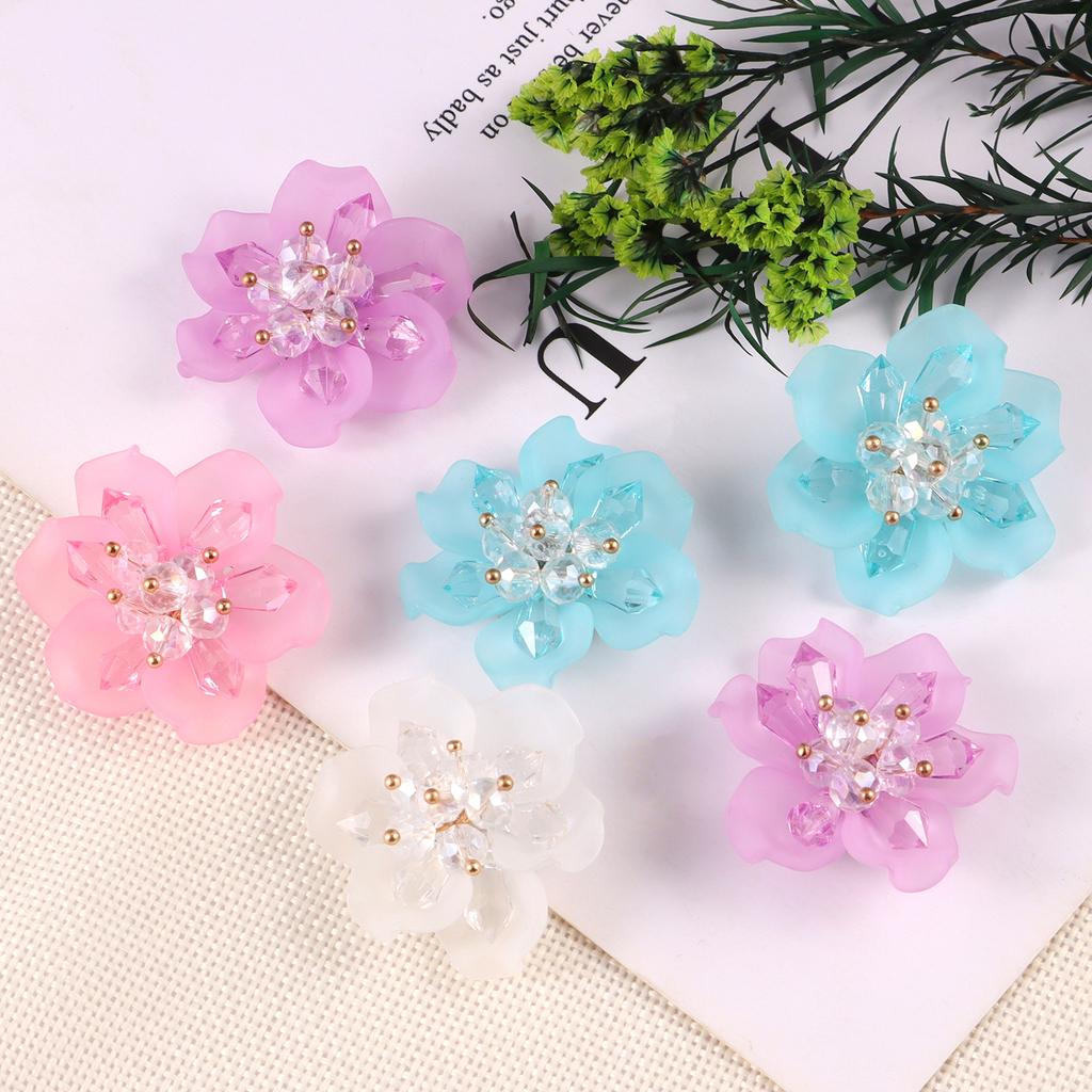 2 Stück zum Aufnähen Blume Rose Perle Kristall Peta Floraler Aufnäher für Kleidung, Hüte, Taschen, Haarspangen, DIY Dekorationszubehör